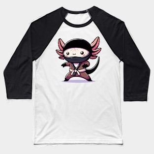 cute ninja axolotl Baseball T-Shirt